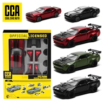 1/36 Dodge Challenger SRT Hellcat Jailbreak Assembled Modified Toy Car Model Diecast Alloy Miniature Free Wheels Collection Gift 1