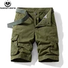 New Men Summer Outdoor Leisure Buttons Cargo Style Shorts Men Solid Straight Cotton Comfortable Fashion Design Short Pants Male 3