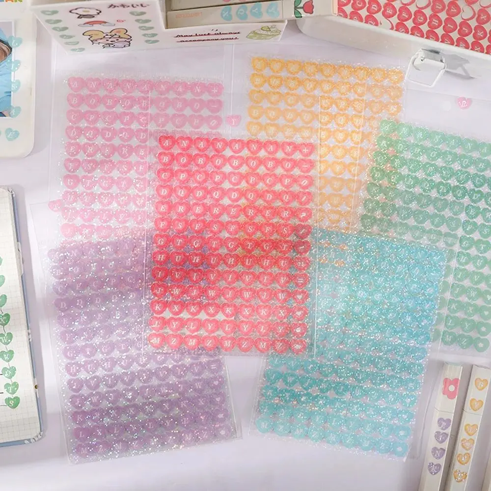 

Phone Decoration DIY Scrapbooking Handbook Decoration Stickers Hand Account Sticker Heart Symbol Series Laser Sticker