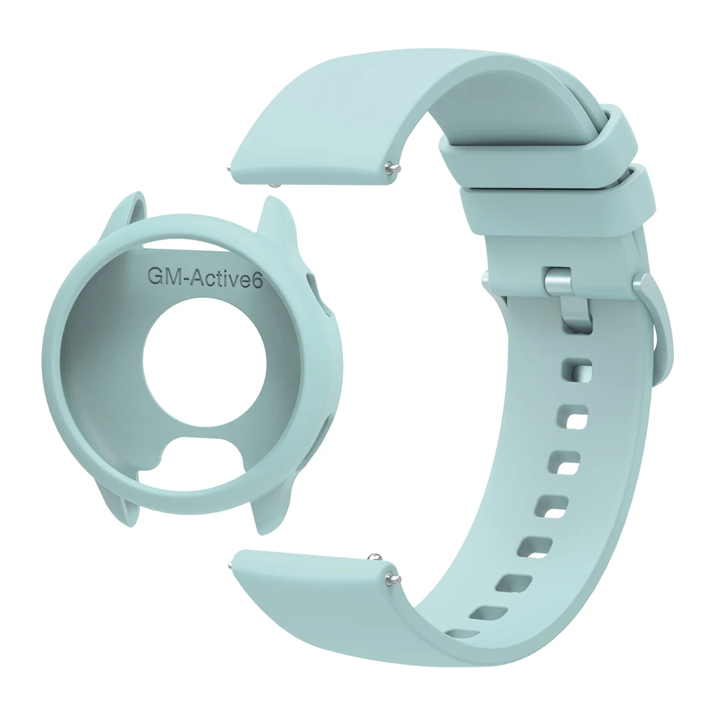 Silicone Case and Strap Set - Soft Protective Skin Cover and Wristband Replacement