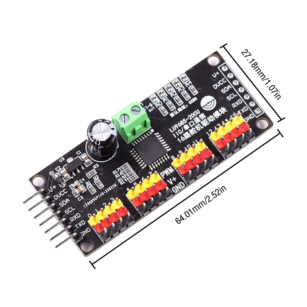 16 Channel PWM Servo Shield Driver Raspberry Pi