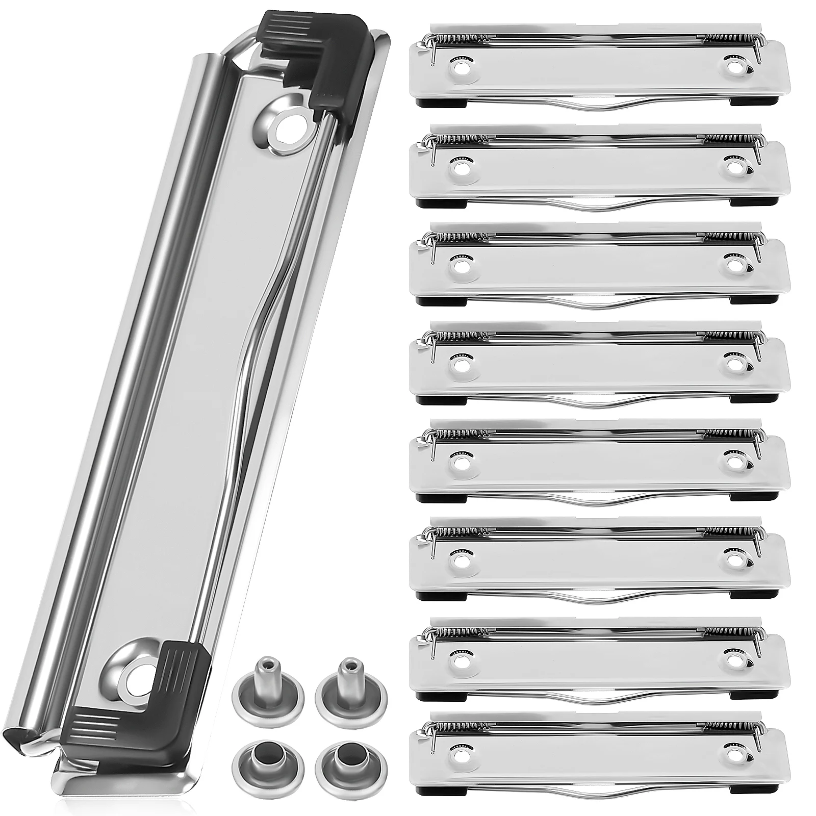 Clipboard Clamps Heavy Duty Spring Loaded Hardware Mountable File Board Clips For Daily Use Class School Stationery 2