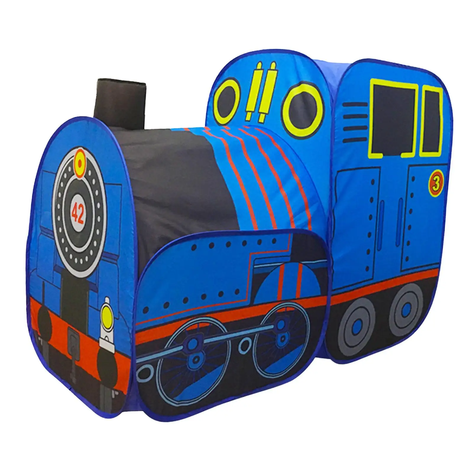 

Cartoon Train Play Tent Kids Play House Play Fun Foldable Tent for Garden Camping Indoor Backyard Birthday Gifts