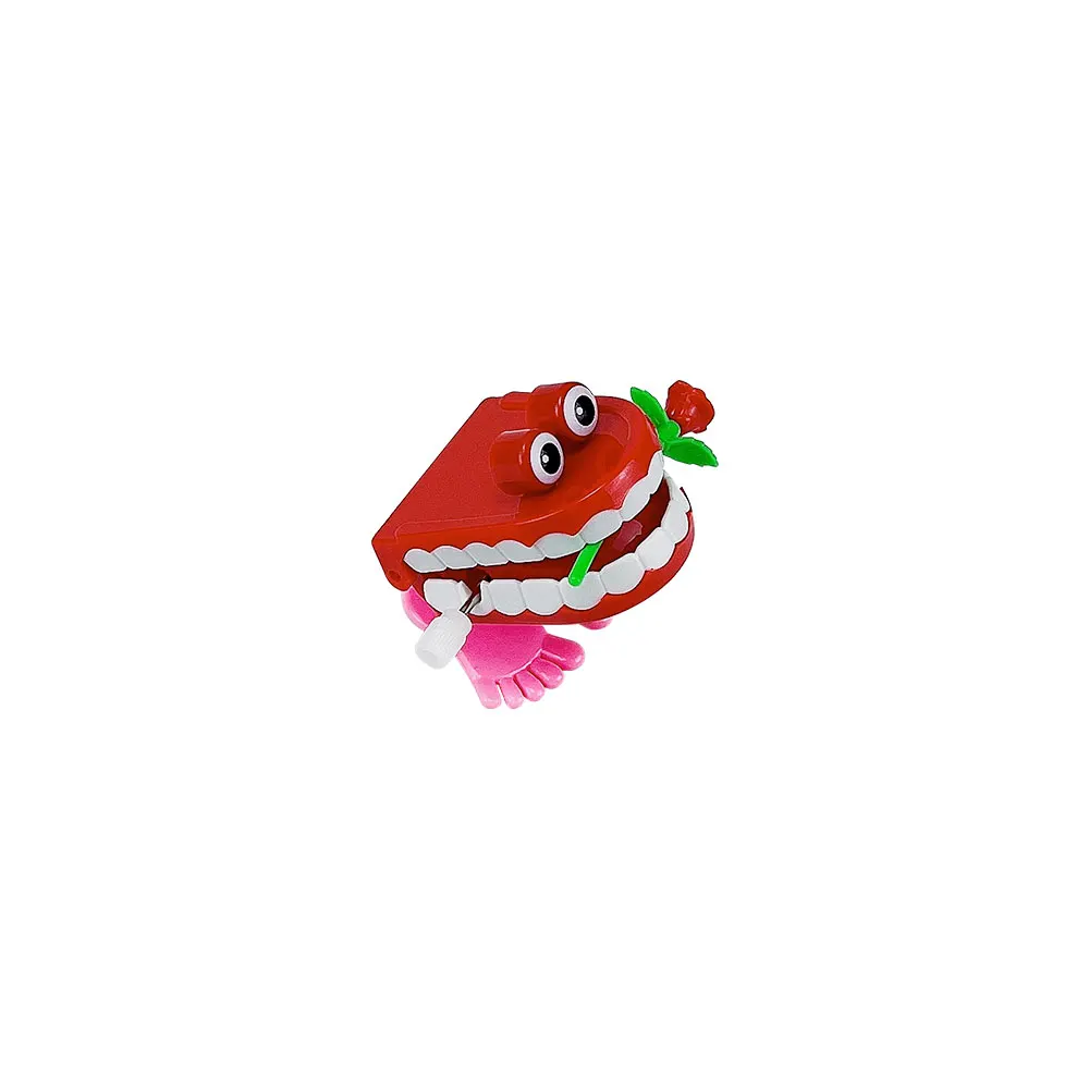 thumbnail image 2 of Novelty Funny Wind Up Walking Wind Up Teeth With Eyes Feet 2 of 10