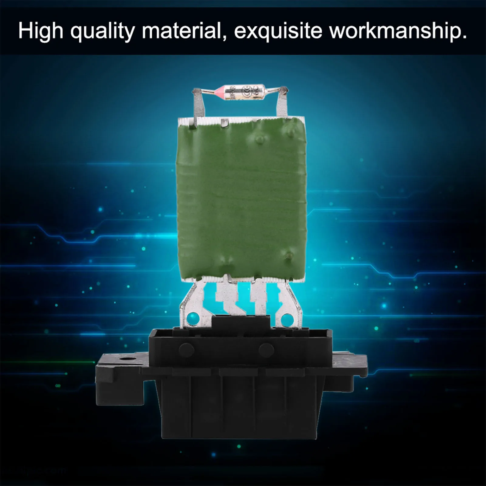 77364061 95508692 Heater Motor Blower Fan Resistor with Wiring Repair Plug Harness for Fiat Grande Punto Qubo Motor Fan Resistor 2