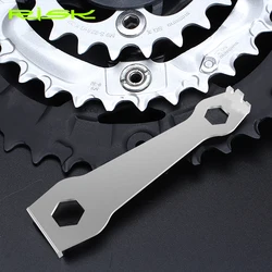 Bicycle Chainring Crankset Bolt Nut Screw Wrench 9mm/10mm Model MTB Road Bike Removal Tool Silver High Quality