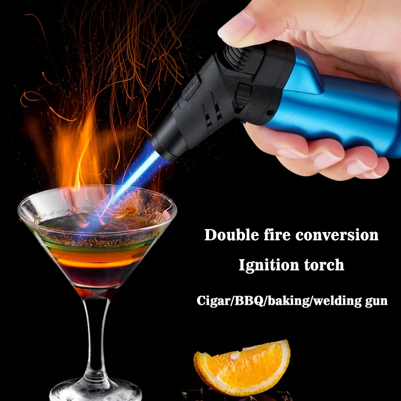 High Jet Flame Gas Lighter Refillable Adjustable Gas Jet Torch Lighter Barbecue Tool Men's Flame Ignition Tool
