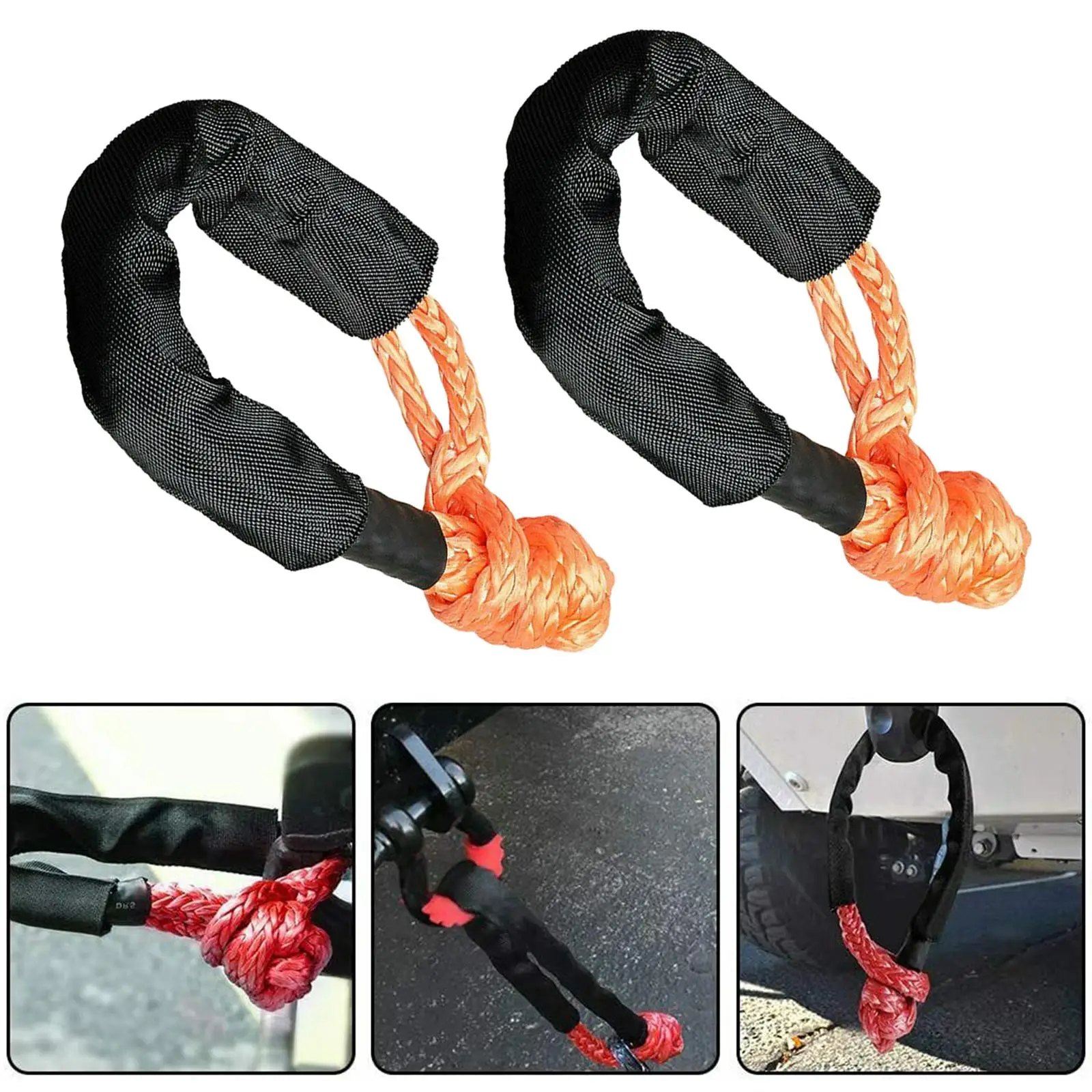 Heavy-Duty Synthetic Rope Shackle - 1/2