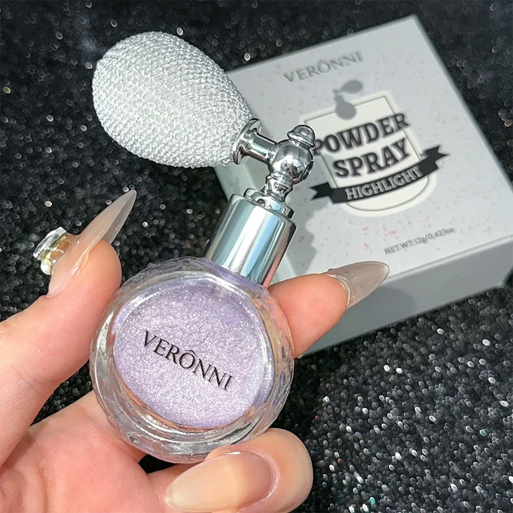 Airbag Shimmer Highlight Powder Spray Waterproof High Gloss Glitter Body Bronzer Highlight Contour Blush for Brightening Makeup 5