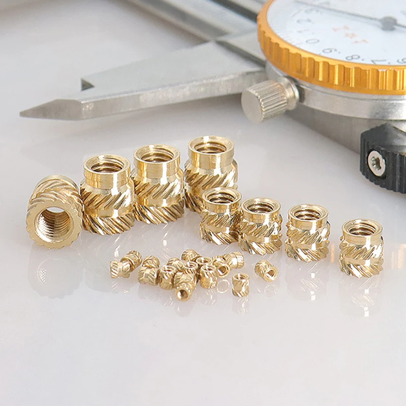 

3D Print Plastic Board Nuts Inserts M1.0-M8 Brass Insert Nut Hot Melt Heat Knurled Embed Injection Copper Insertnut