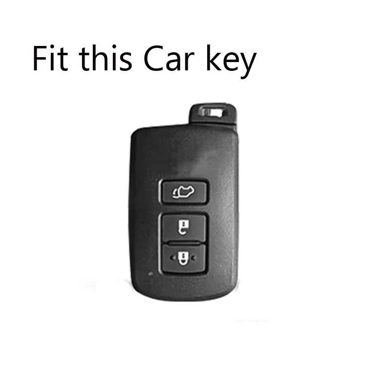Custodia per portachiavi per Auto in fibra di carbonio adatta per Toyota Corolla Camry Avalon Rav4 Land Cruiser Auto portachiavi - S5f580b77bd5d459aaf11f0bfc7539dc2R