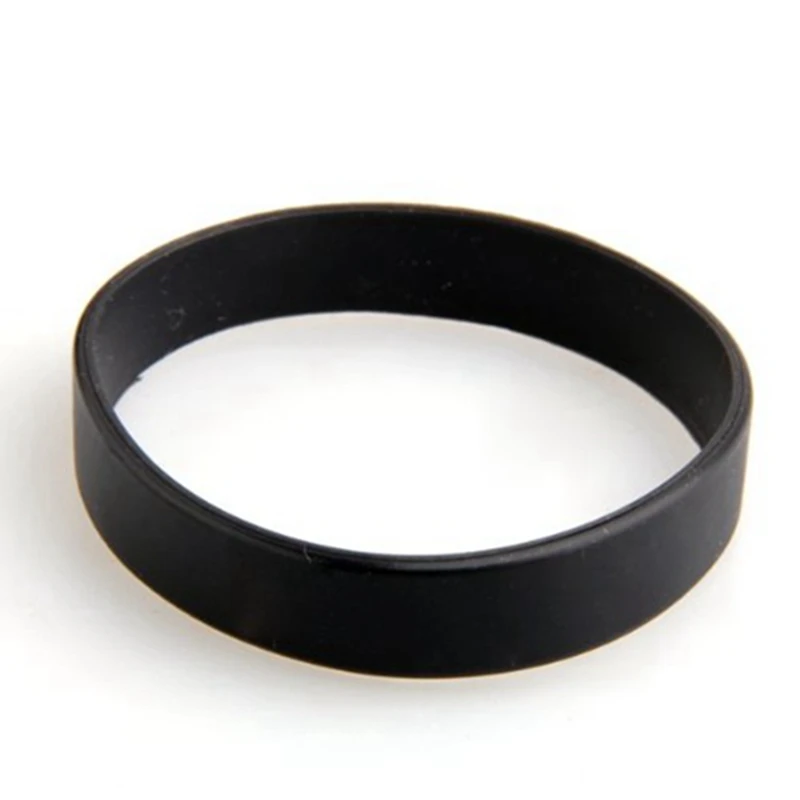 30 PCS Bracelet Bangle Rubber Black Sport 12 Mm Band TOP