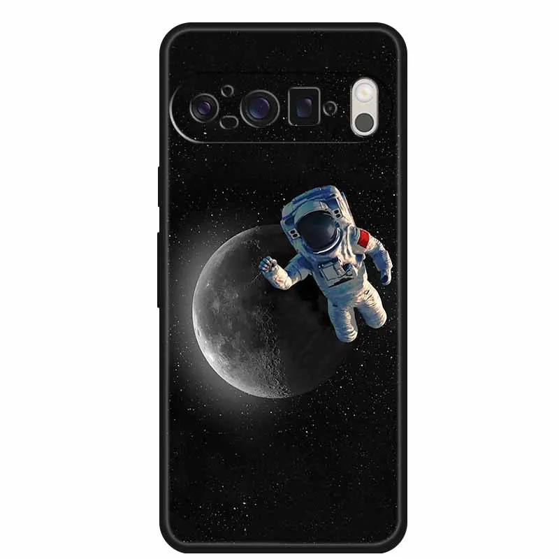 Space-Themed Soft Silicone TPU Phone Case - Astronaut Design