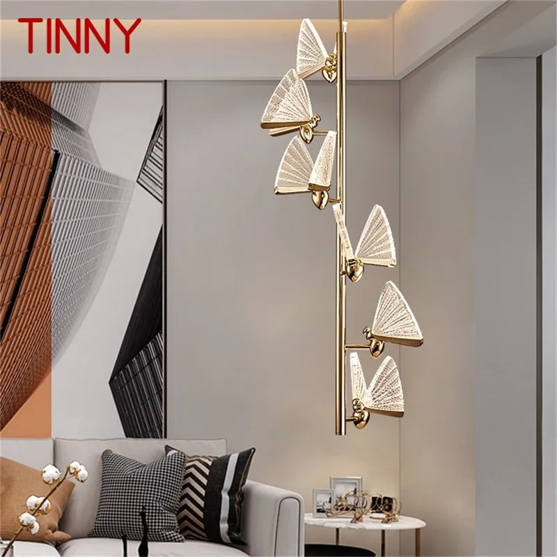 

TINNY Nordic Chandelier Lamps Fixtures Pendant Lights Butterfly Luxury Home LED for Home Decoration