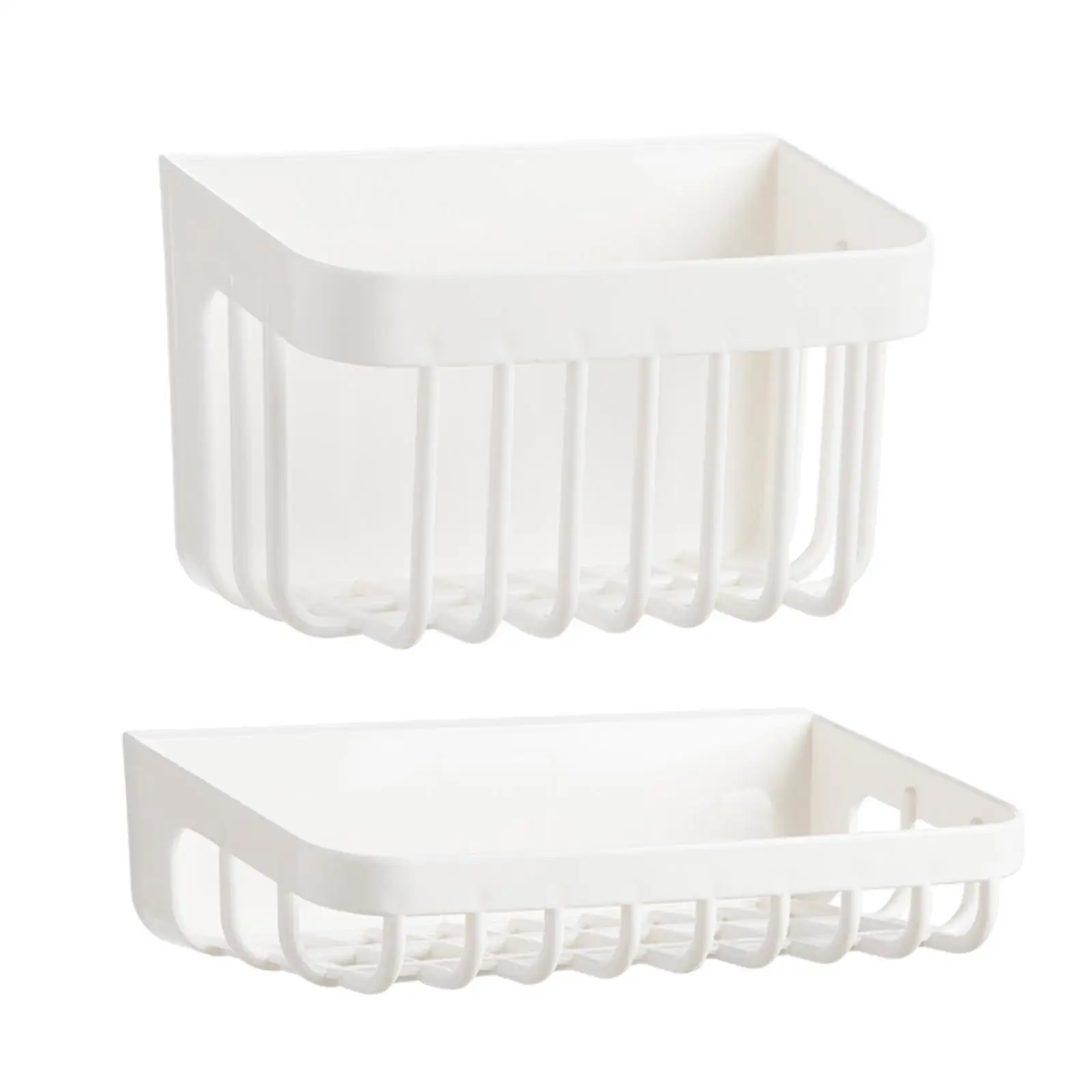 

Shower Organizer Soap Drain Rack Multiuse Toothpaste and Toothbrush Holder Rack Shower Shelf Basket for Laundry Room Toilet