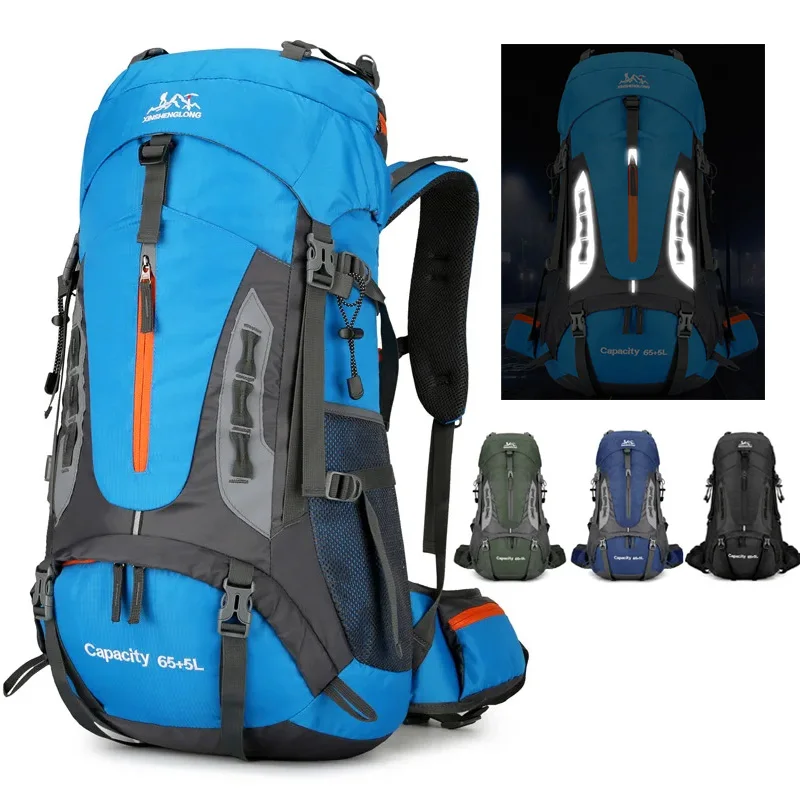 Waterproof Nylon Camping Backpack for Men
