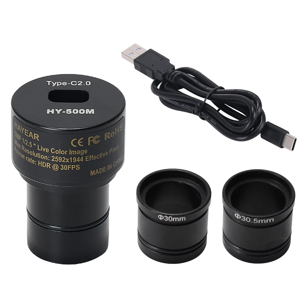 

5MP CMOS USB2.0 Camera Eyepiece Free Driver Microscope High Speed Industrial Camera Compatible with Wins 2000 XP WIN7