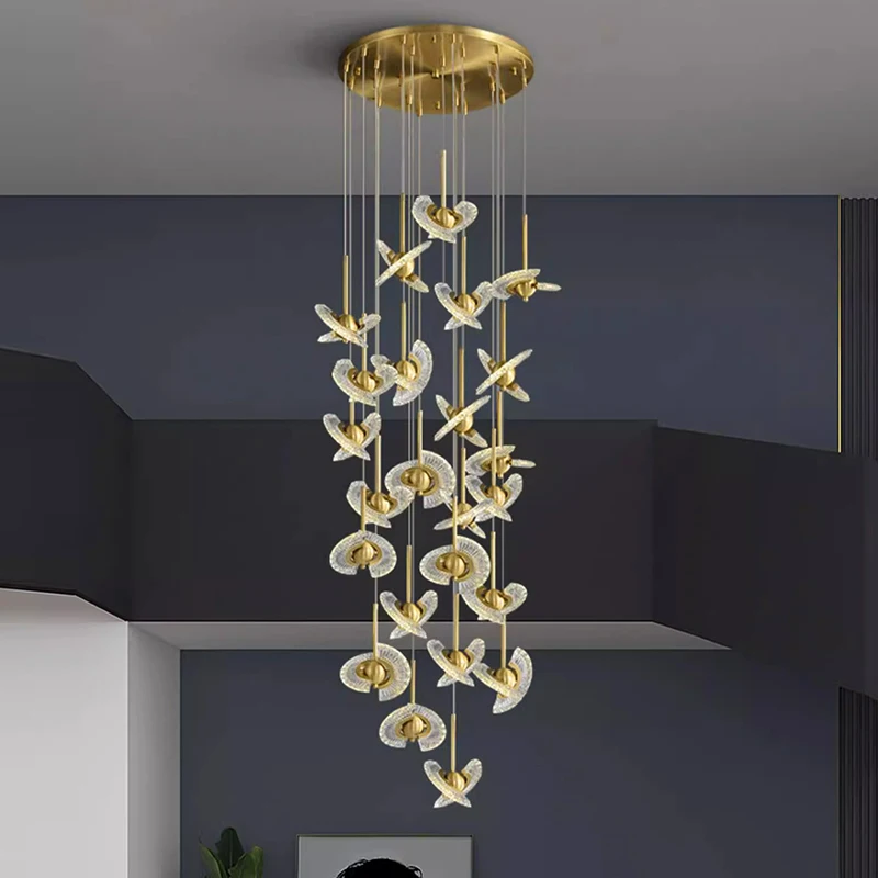 Nordic Home Decoration Stair Chandelier Living Room and Dining Room Pendant Lights Ceiling Light Indoor Lighting pendant lights ceiling light pendant lamp chandelier lighting vintage pendant lights rope pendant lamp