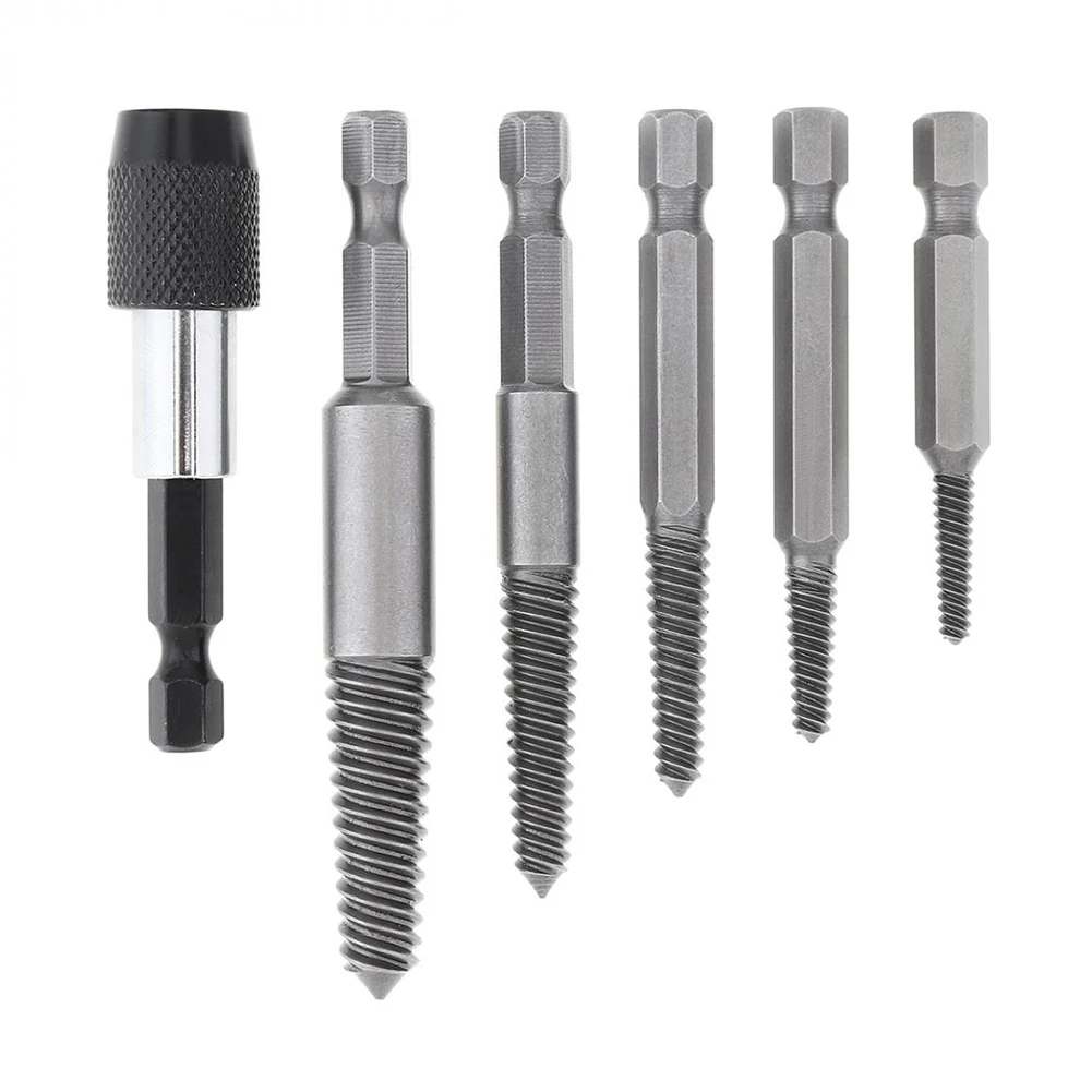 

Hex Shank Screw Extractor High Hardness Steel Strong Wear Resistance Toughness 1/4\" Drill Bits Extension Holder