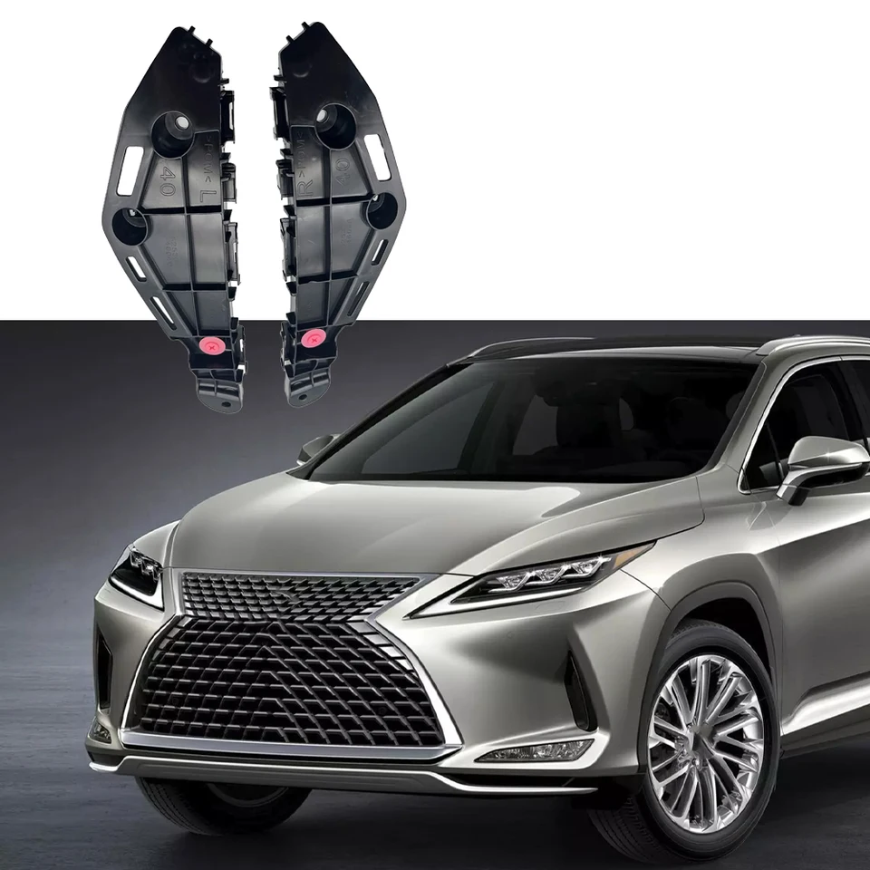 Rear Bumper Retainer Bracket Set - Left & Right For 2010-2015 Lexus RX350/RX450h