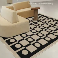 Classic French Living Room Decoration Retro Carpet Home Plush Non-slip Mat Fluffy Soft Lounge Rug Bedroom Decor Geometric Rugs 1