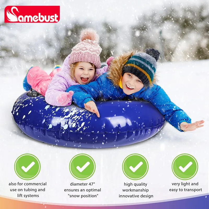 Snow Inflatable Ski Ring Water Float Discharge General Inflatable Ring Thickening Wear-Resistant Ski Tires Special Equipment