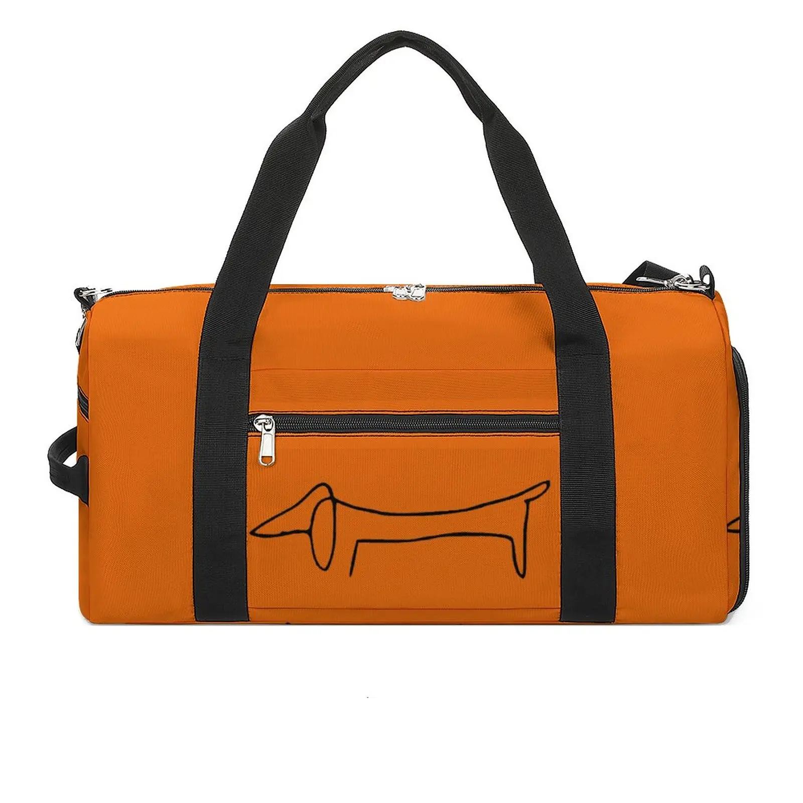 

Simple Dachshund Dog Sport Bags Dog Printed Large Gym Bag Outdoor Men Printed Handbag Travel Training Vintage Fitness Bag