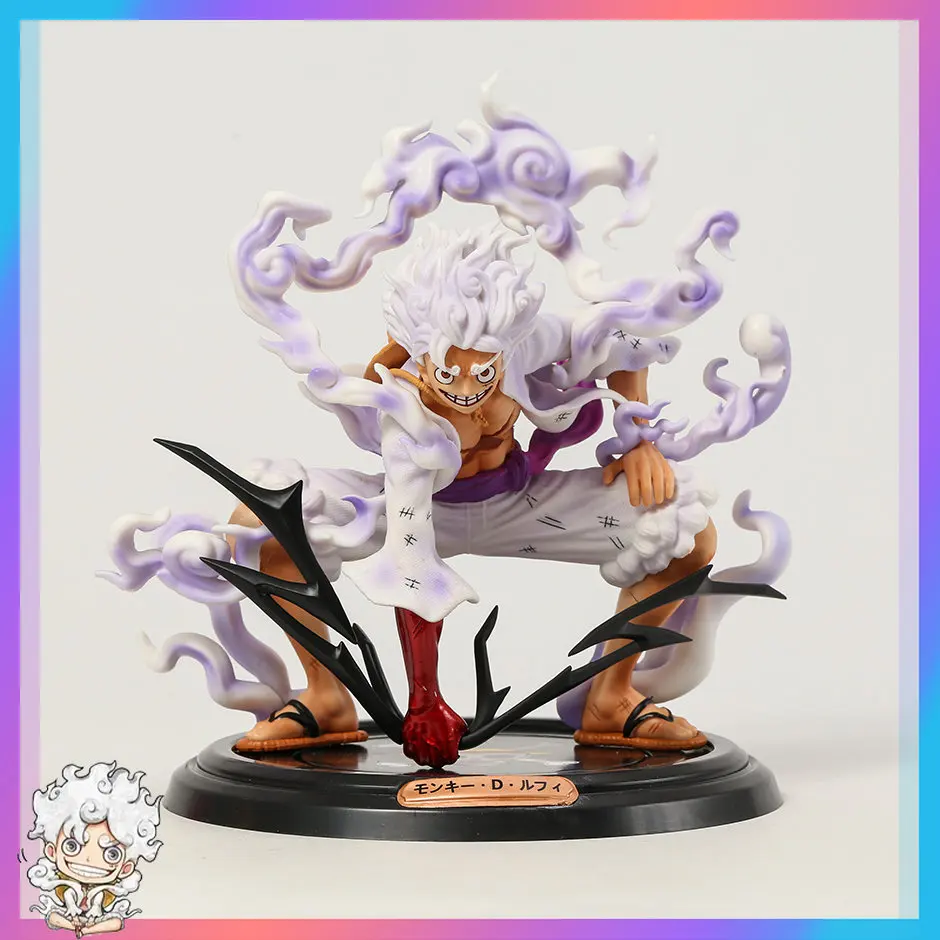 

Action One Piece Figure Sun God Nika Luffy Gear 5 Multiform Figure Anime Monkey D Luffy PVC Figurine Collectible Model Doll Toys