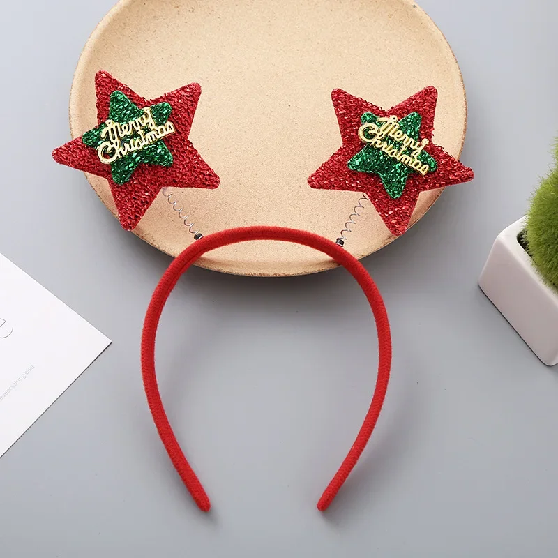 Christmas Headband Cartoon Xmas Santa Claus Snowman Noel Tree Headwear Natal Merry Christmas Decor Gift Navidad Happy New Year