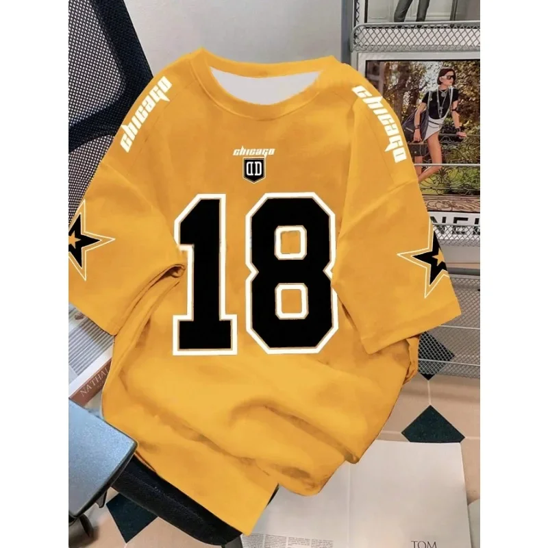 Sports Serseys3D High-Definition Printed T-Shirts Free Design Advertisement Short Sleeves Casual Outdoor Shirts Number Team