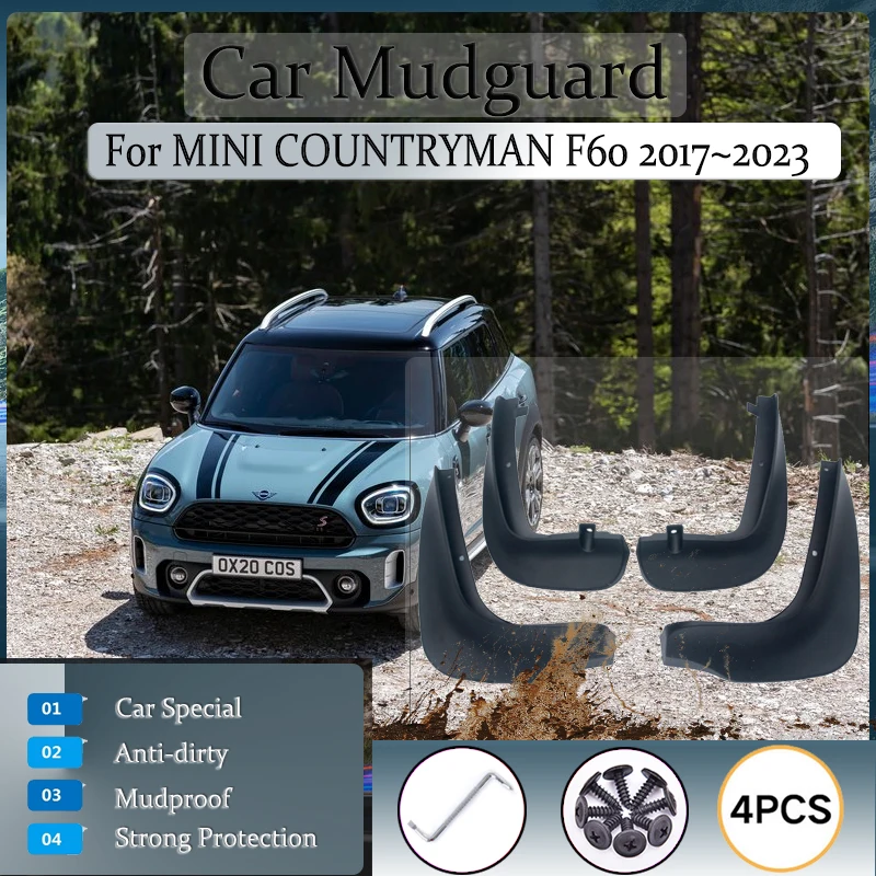 

Car Mud Guard For MINI COUNTRYMAN F60 2017~2023 Universal Mudguards Front Rear Fender Flares Mudflapds Exterior Auto Accessories