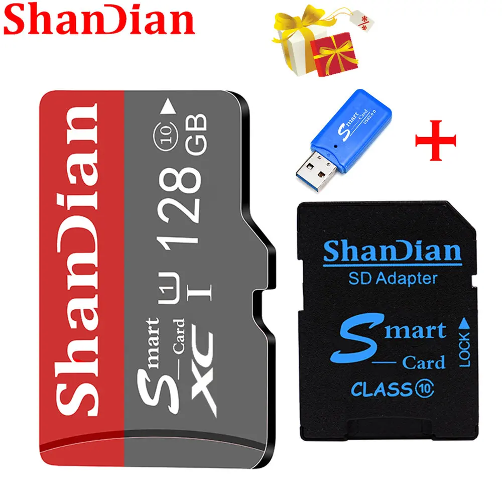 High Speed Smart SD Card 128GB Free SD Adapter Memory Card 64GB Camera TF Cards 32GB Tachograph Storage Devices 16GB 8GB 1