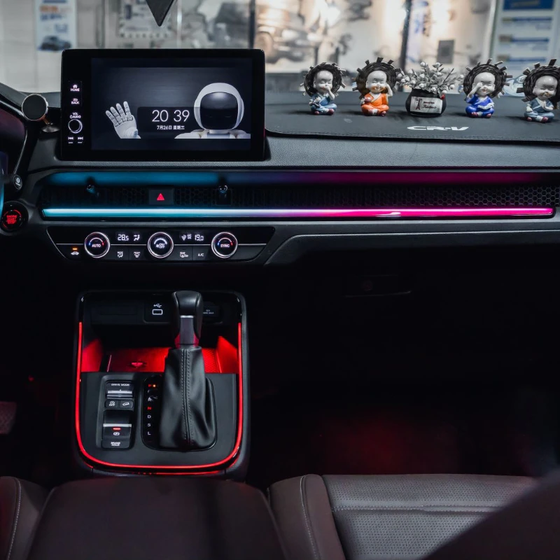 혼다 CRV 2024 LED 앰비언트 라이트, 인테리어 분위기 조명, 장식 램프 키트