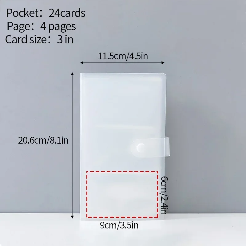 Deluxe Multi-Pocket Photocard Binder Album with Clear 3-Grid Design