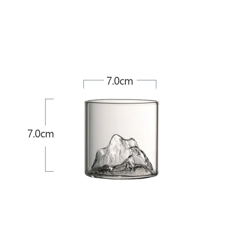 3D Mountain Transparent Glass Coffee Cup High Borosilicate Heat Resistant Tea Drink Milk Juice Glasses Cups glass cup heat resistant coffee glass cup heat resistant glass cup glass water cup