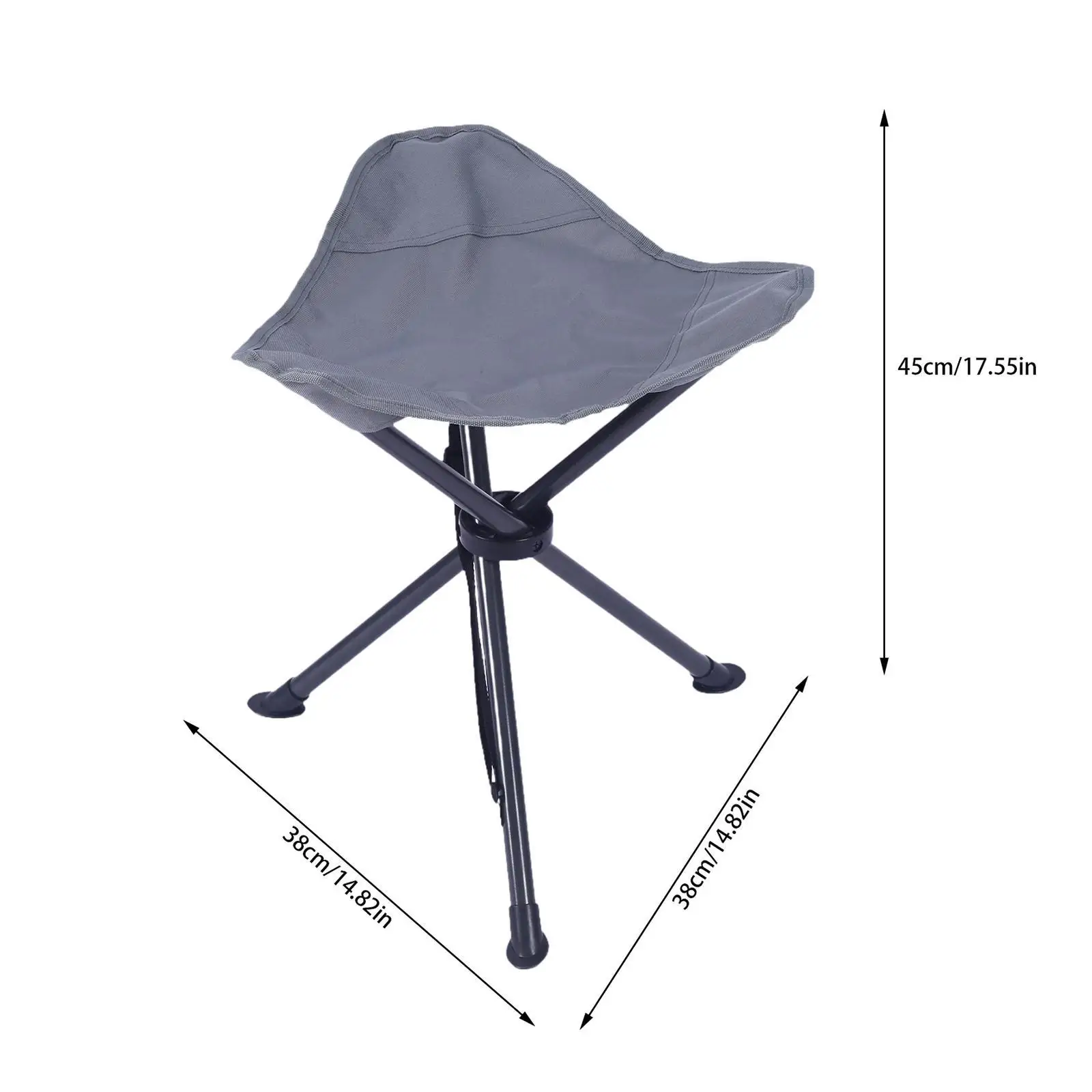 Folding Tripod Stool Lightweight Camping Stool for Concerts Painting Fishing