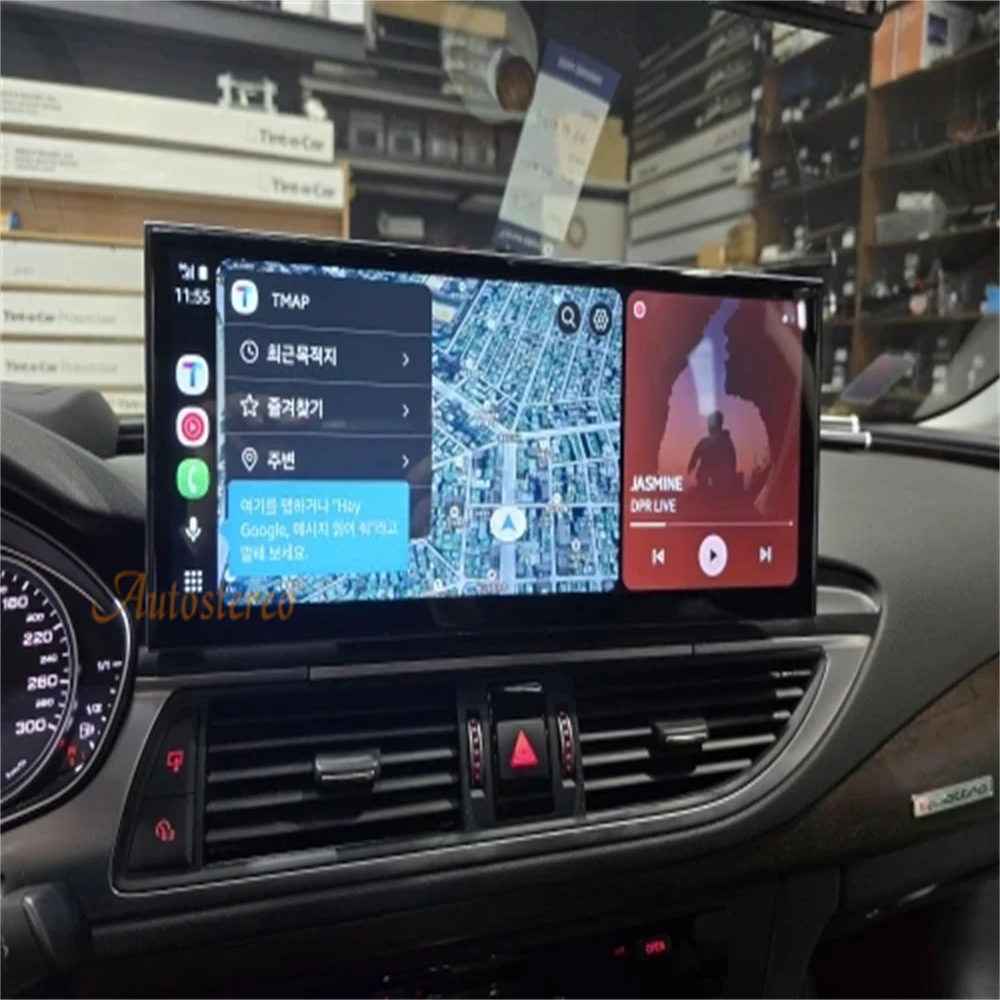 Android 14 15.8 Qualcomm Carplay For Audi A6 S6 A7 S7 2012-2018 Car Multimedia P