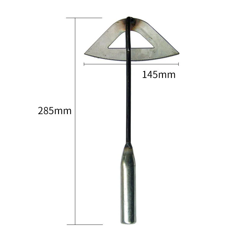All-Steel Hardened Hollow Hoe Handheld Weeding Rake Planting Field Vegetables Farm Garden Agriculture Weeding Tool Loosening