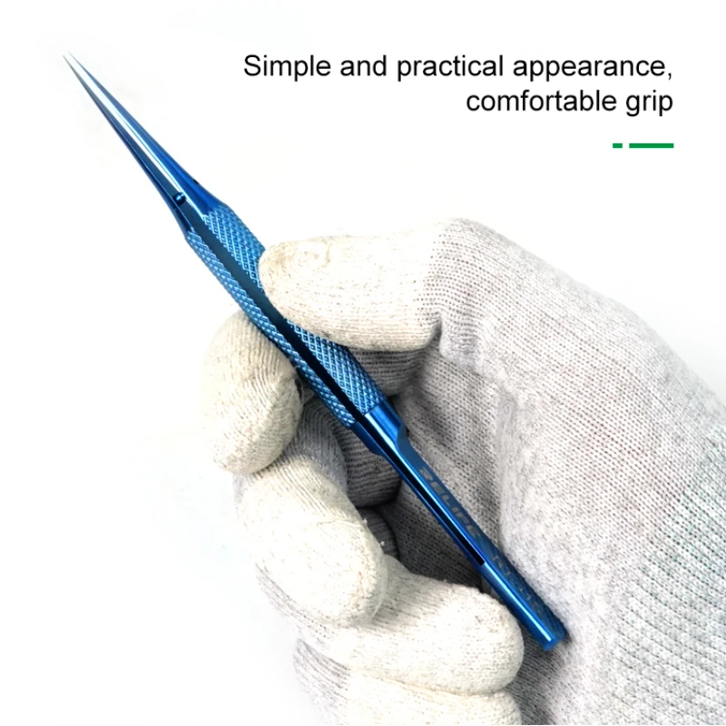 Titanium Alloy Tweezers Professional Maintenance Tool 0.15mm Edge Precision Fingerprint Tweezers Apple Main Board Copper Wire precision tweezers,tweezer tool