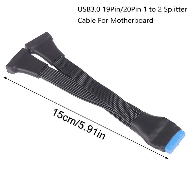 USB 2.0 Header-Splitter 16 Cm – 1 Anschluss Wird Zu 2 Für PC-Lüfter & LEDs