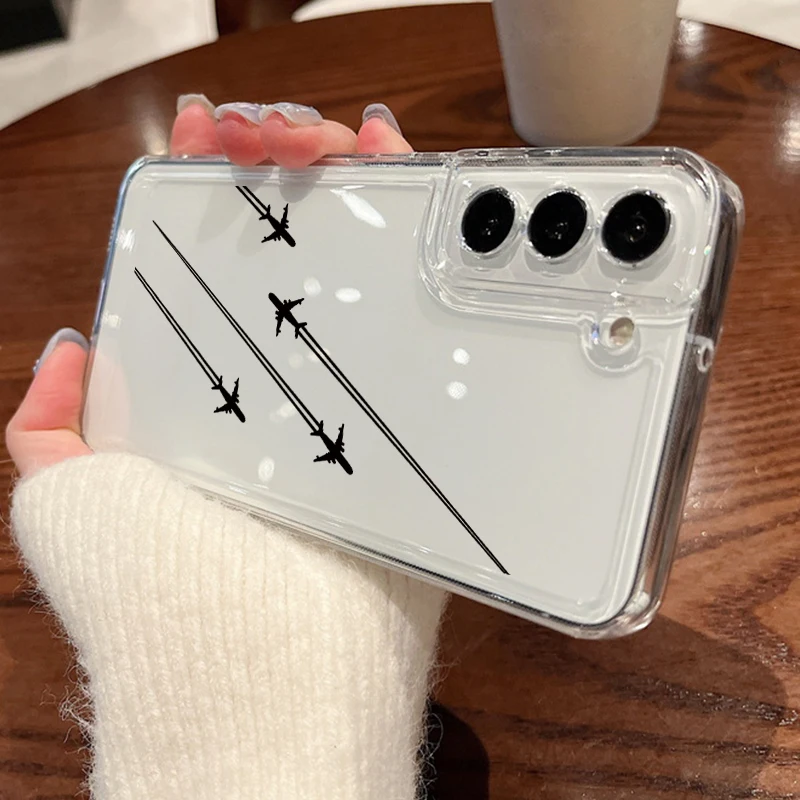 Cartoon Pattern Clear Protective Phone Case