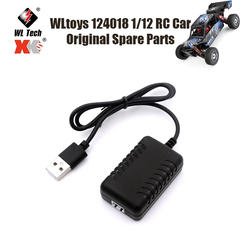 

WLtoys 124018 1/12 RC Car Original Spare Parts 144001 124019 124017 016 USB-1-1374 Original Charger