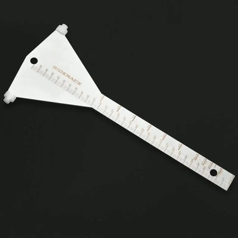 Medidor De Alineación Para Ruedas De Bicicleta - Herramienta De Acero, Para Soportes De Taller (14.7x0.3 Cm)