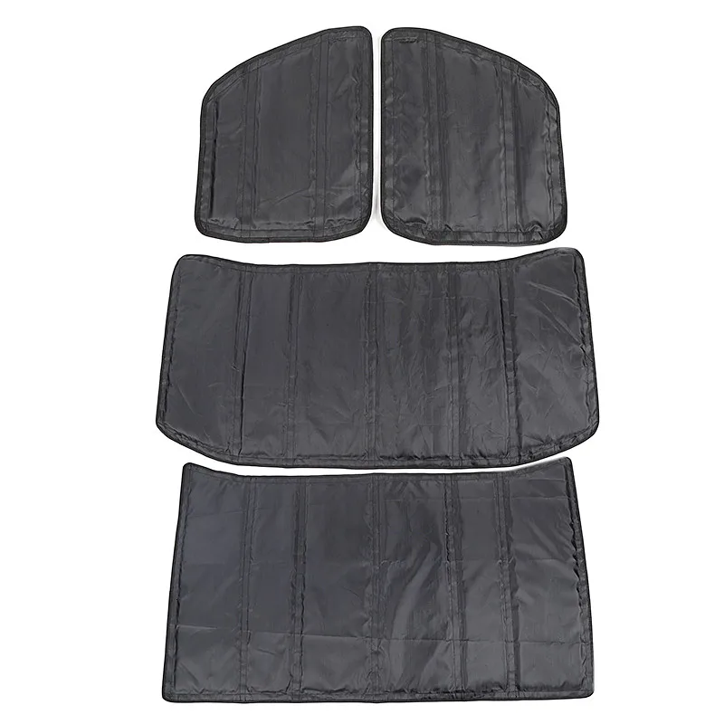 Sansour for Jeep Wrangler JL + Car Window Roof Heat Insulation Cotton Pad Kit Accessories for Jeep Wrangler JL +