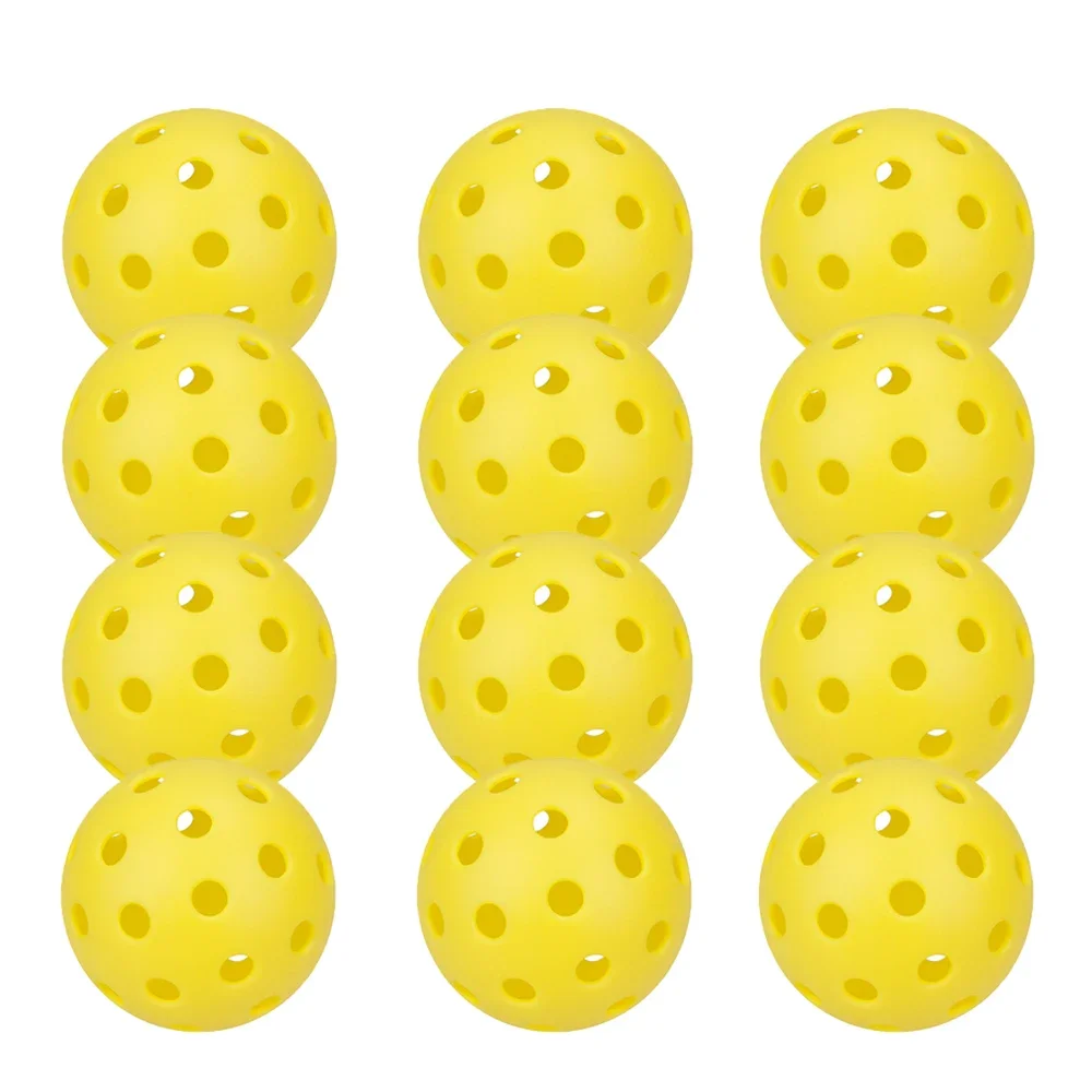 Pickleball Balls Pickleball 74MM Durable 40 Holes Outdoor 6/12Pcs Pickleballs 26g Outdoor for Competition pickleball Packs of Pickleballs