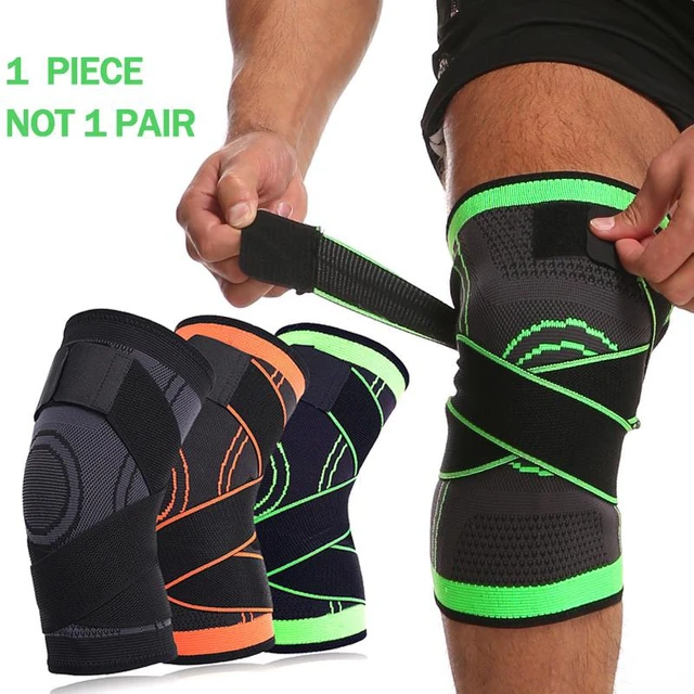 Valable 1 PC genouillère sport hommes pressurisé élastique genouillères  soutien Fitness Gear Basketball Volleyball orthèse protecteur - AliExpress