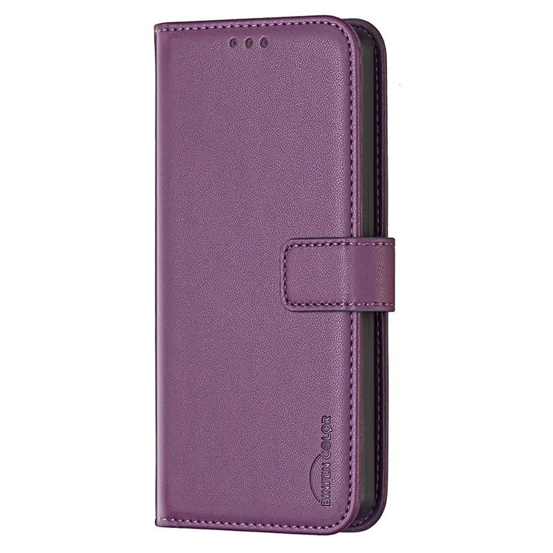 Leather Wallet Flip Case - Elegant Protective Cover