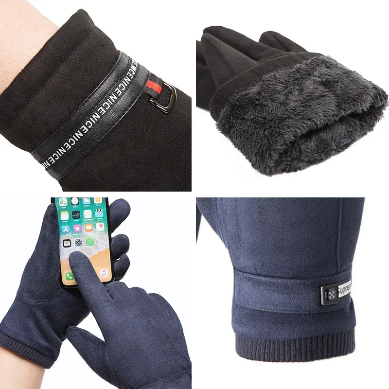 Winter Running Gloves, Touch Screen Warm Gloves Men & Women, Insulated Anti-Slip Windproof Waterproof Cycling Driving Texting