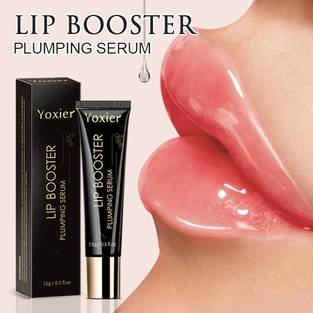 

Lip Booster Plumping Serum Instant Volumising Essence Repair Reduce Fine Lines Nourish Enhancer Vitamin E Beauty Skin Care 15g