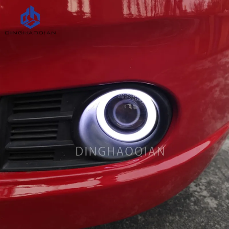 2 قطع سيارة الضباب ضوء LED الملاك العين DRL النهار مصباح جيد الإضاءة H11 12 فولت عالية مشرق ل لكزس RX270 RX350 RX450 2013 2014 2015